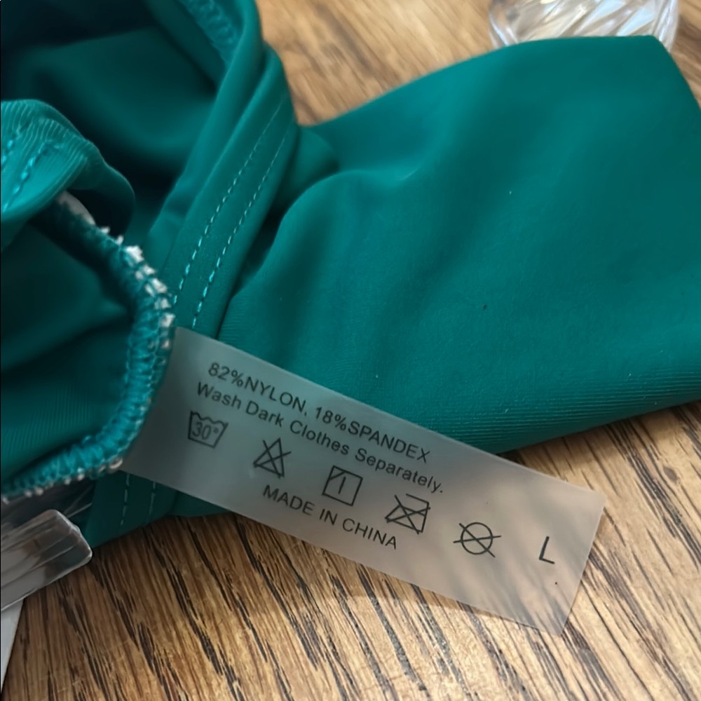 Green Ruffled One-Piece Swimsuit - Picture 5 of 5